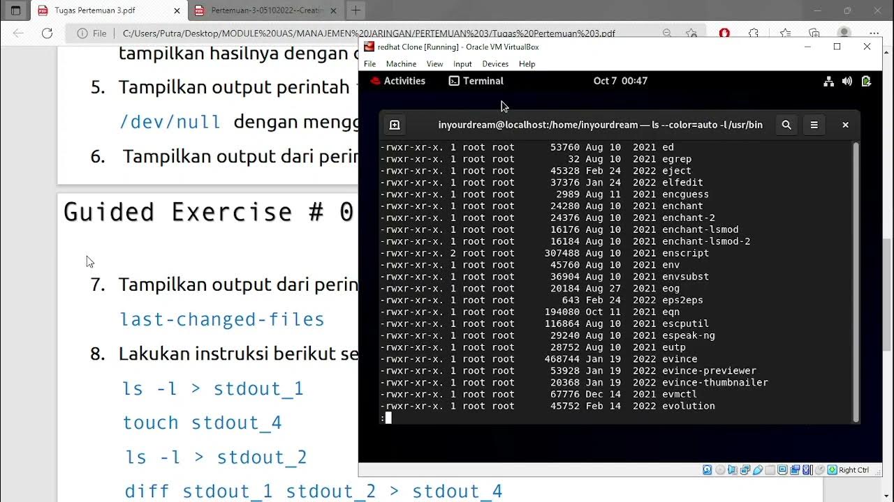 Creating, Viewing,and Editing TextFiles on Linux RedHat - YouTube