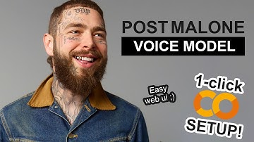 Post Malone AI Voice Model - RVC 1-CLICK Google Colab Setup