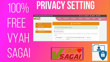 How to set privacy settings on VyahSagai - its 100% FREE matrimonial