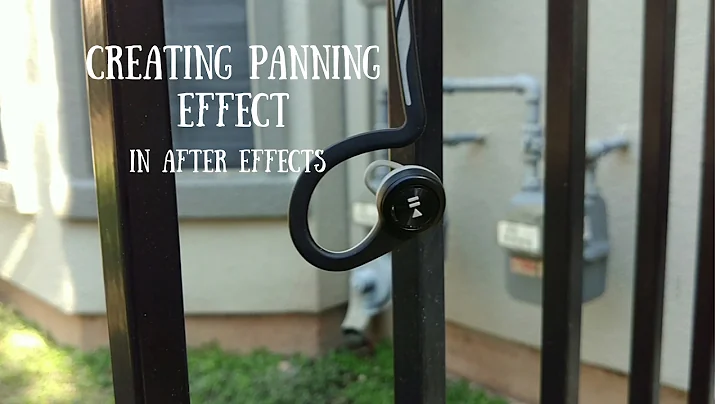 CREATING PANNING AND ZOOMING USING AFTER EFFECTS!