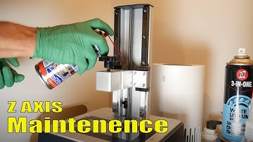 Resin Printer Z Rod Noise/BUZZ || How to Maintain & Lubricate Z Axis