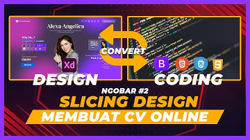 NGOBAR#2 Slicing Design Adobe XD menjadi Code HTML, CSS, Bootstrap 5 || Membuat Resume / CV Online !