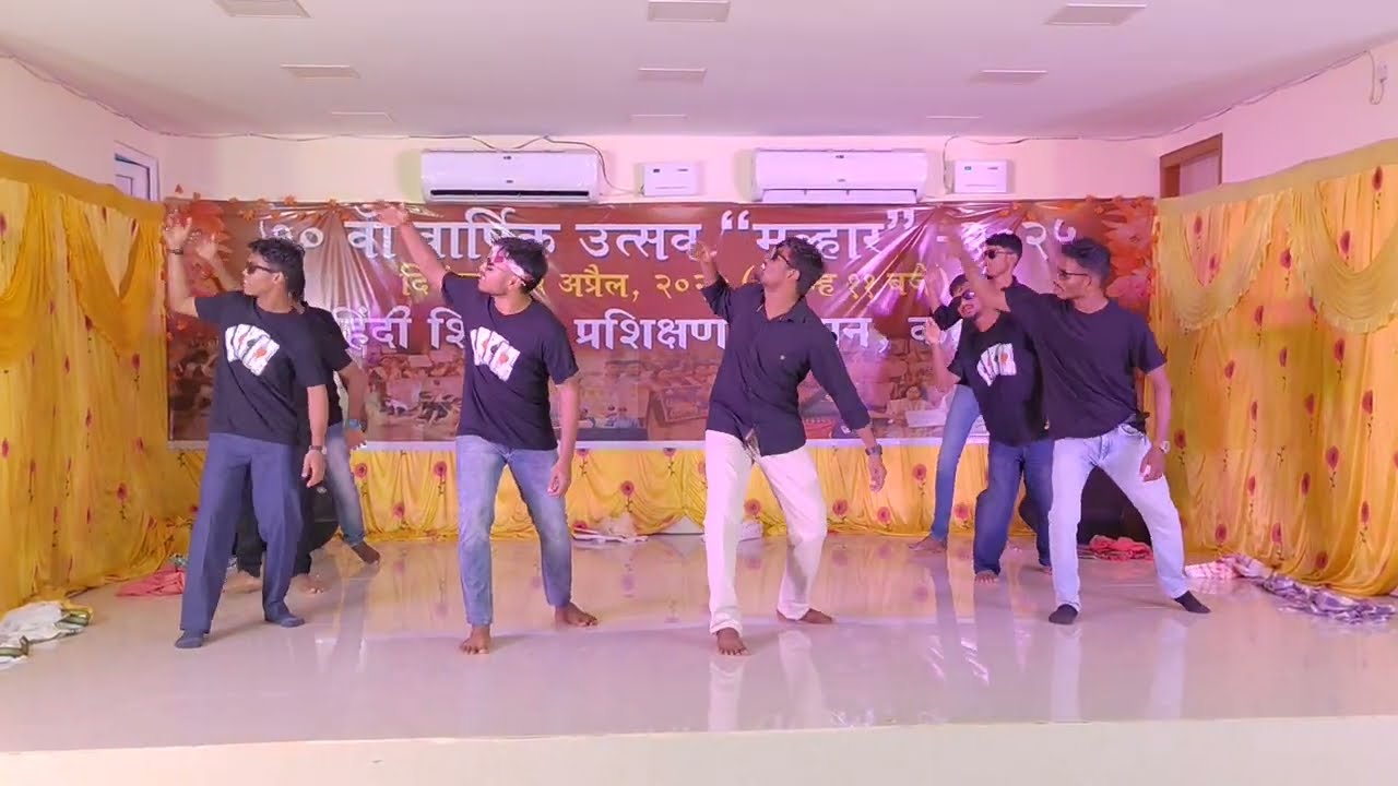 HTTI 1st Year Boys Lazy Dance | Bollywood Mix Dance | HTTI Annual Function 2025 