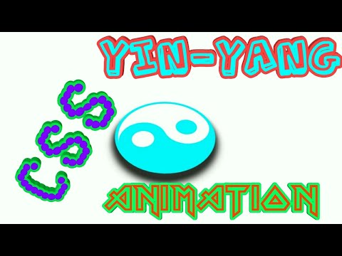 CSS YIN YANG SHAPE ANIMATION.