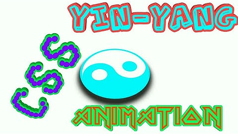 CSS YIN YANG SHAPE ANIMATION.