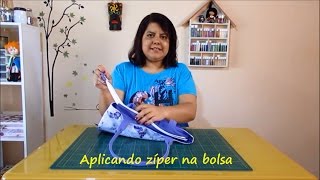 Aplicando Ziper em Bolsa