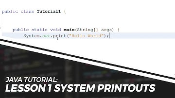 How to PRINT in JAVA - LESSON 1