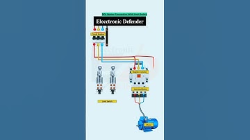 Dol starter connection with limit switch #electrical #wiring #wiringdiagram #electricaldiagram
