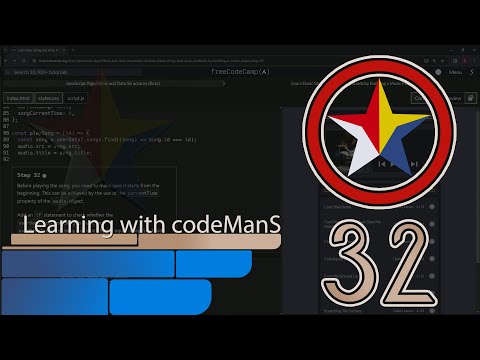 Learn Basic String and Array Methods by Building a Music Player - Step 32 | freeCodeCamp | (Beta)