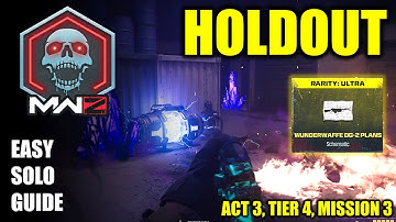 COD MW3 Zombies, Holdout Solo mission guide (Act 3, Tier 4, Mission 3)