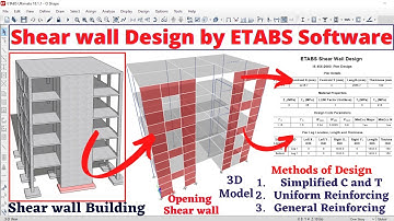 Shear wall design by ETABS Software | building design | civil engineering | structural design |