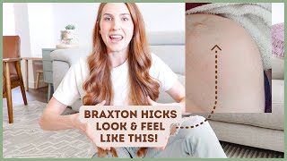 What do Braxton Hicks Contractions Feel and LOOK LIKE? is labor near? screenshot 5