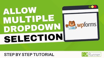 How To Allow Multiple Drop Down Selection In WordPress Forms