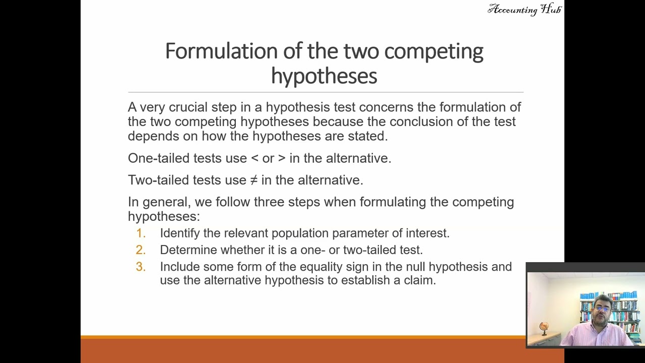 ho and h1 hypothesis