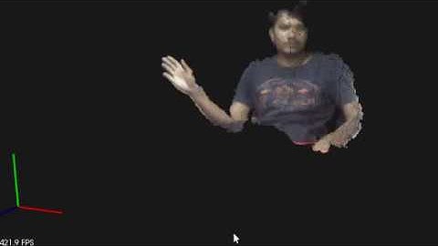 Real-time 3D Foregrond and Background subtraction.