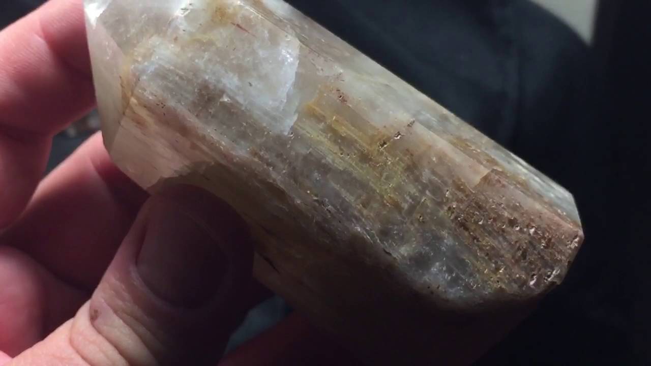 Rutile and white tourmaline included Crystal, 232 grams.