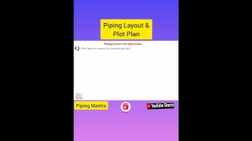 Piping Layout | Plot Plan | Shorts | Piping Mantra #piping #oilandgas #shorts