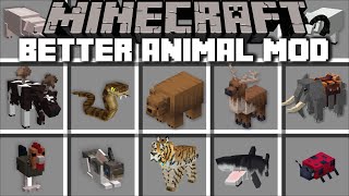 Minecraft TAME BETTER ANIMALS MOD / SPAWN AND BREED ANIMAL IN THE ZOO LAB !! Minecraft Mods screenshot 3