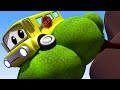 Police car for kids -  Lily the Bus gets stuck on a cliff edge - Car Patrol in Car City !