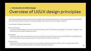 Overview Of Uiux Design Principles