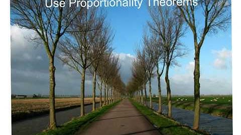 Proportionality Theorems (Section 6.6 Notes)
