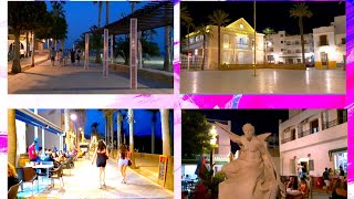 Night Walk in Carboneras | Almeria【4k】