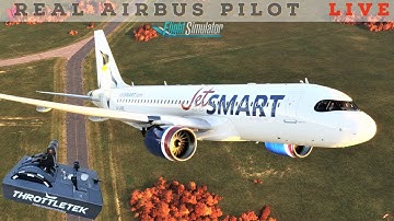 FlyByWire A32NX | Real Airbus Pilot |  Terrain Radar?! | Throttletek Flightbox V3 | ULTRA GRAPHICS