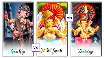 Ganesh Pooja WhatsApp Status Video Editing | Vnapp Se Ganesh Chaturthi Status Video Kaise Banaye |