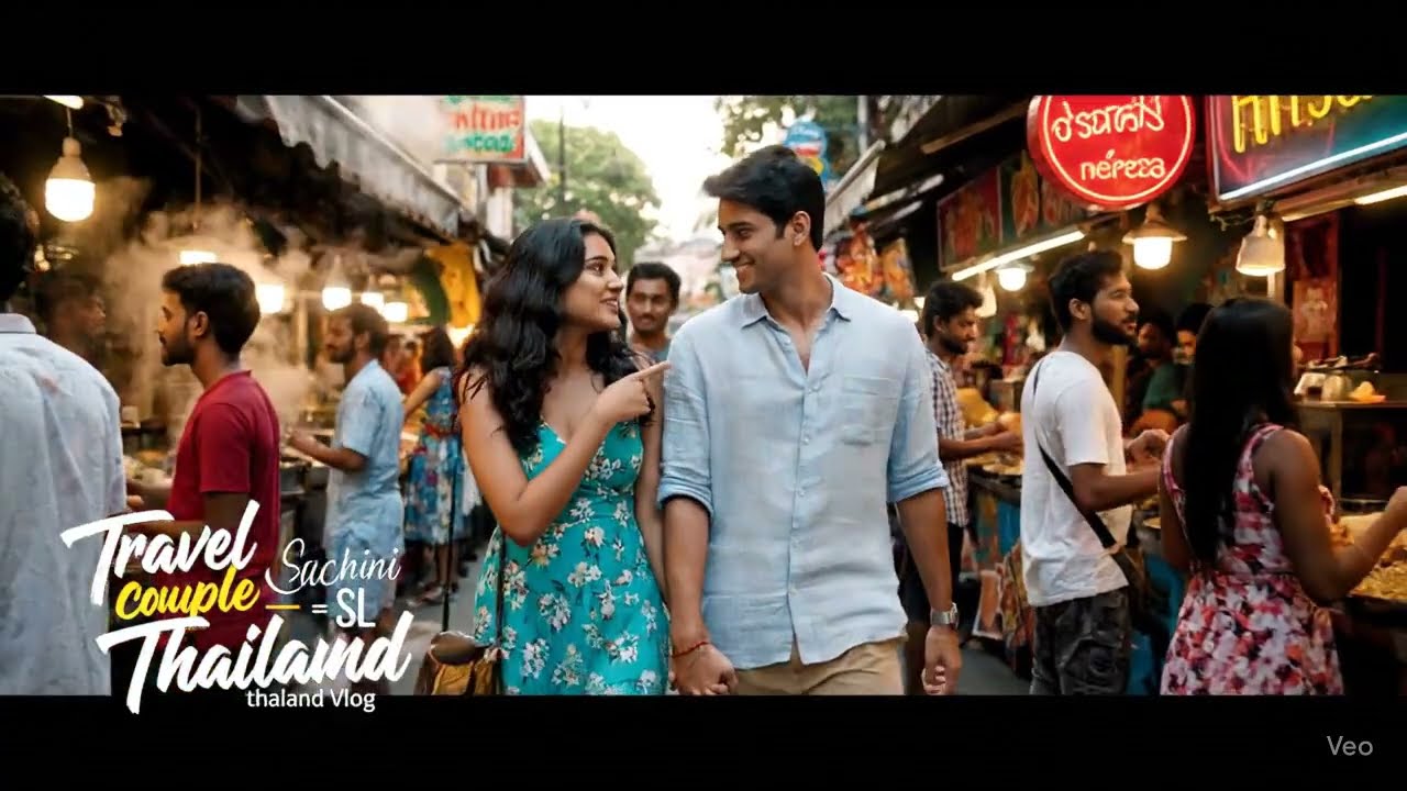 තායිලන්ත සවාරිය Ai Generated Travel Vlog | Travel Couple SL  | English Version | with Google Veo3