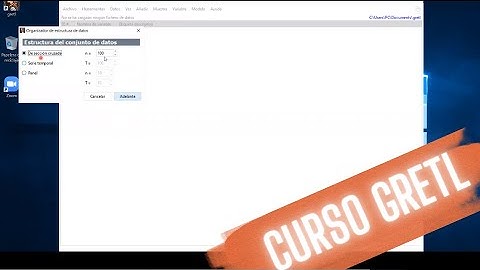 Primeros pasos en GRETL ¿Cómo agregar datos? (Curso de GRETL) #2