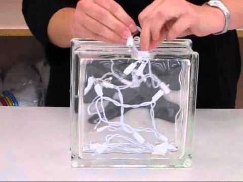 How to make a decorative glass block YouTube