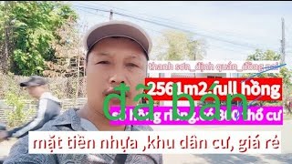 2561.m2, full hồng .có 300tc .mặt tiền nhựa.khu dân cư.tại định quán_đồng nai.