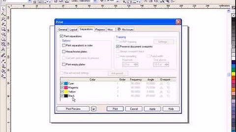 CorelDRAW Tutorial - How to Print Images with Color Separation Film Design