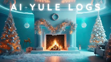 I Made a Yule Log Video Using AI