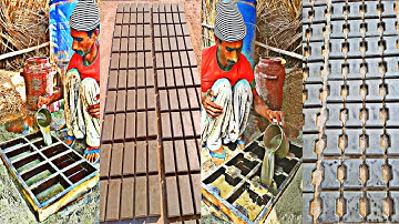 DIY - How Amazing Cement Footpath Blocks are Made? || Cement Projects || Working Shorts