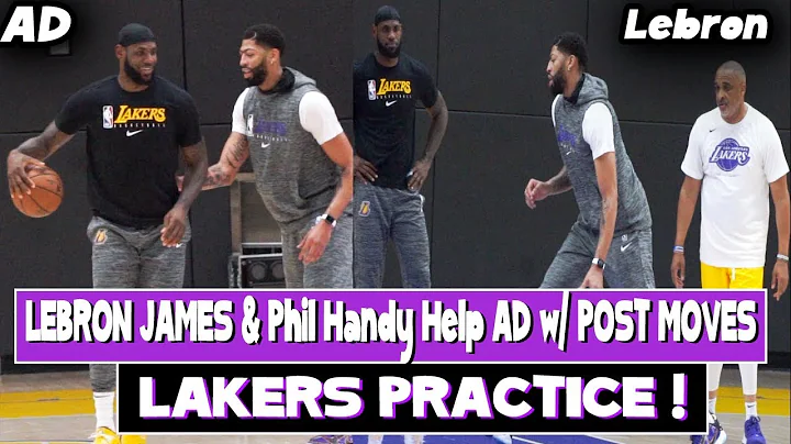 Lakers Practice | Lebron James and Phil Handy help...