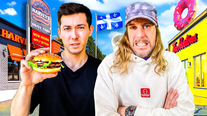 ON JUGE LES FAST-FOOD AU QUEBEC 🇨🇦