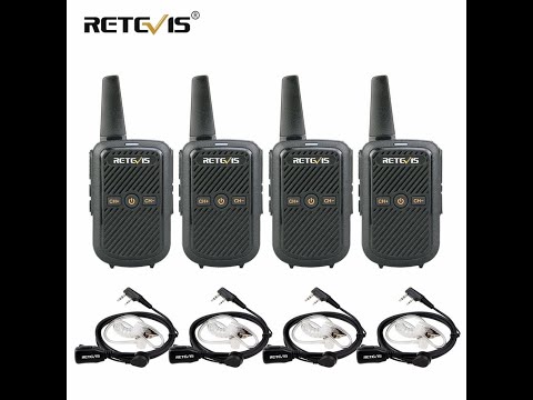 RT15 Mini Walkie Talkie 4pcs Portable Two-way Radio 2W USB Charging Walkie-Talkies For Hotel
