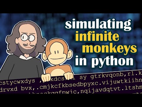 I (poorly) simulated the infinite monkey theorem in python