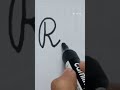 Letter R Cursive Writing/English Cursive Writing Idea #calligraphy #handwriting #youtube #shorts