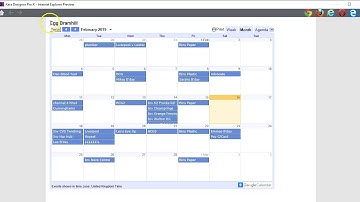 Embed Google Calendar into a Xara Designer Webpage