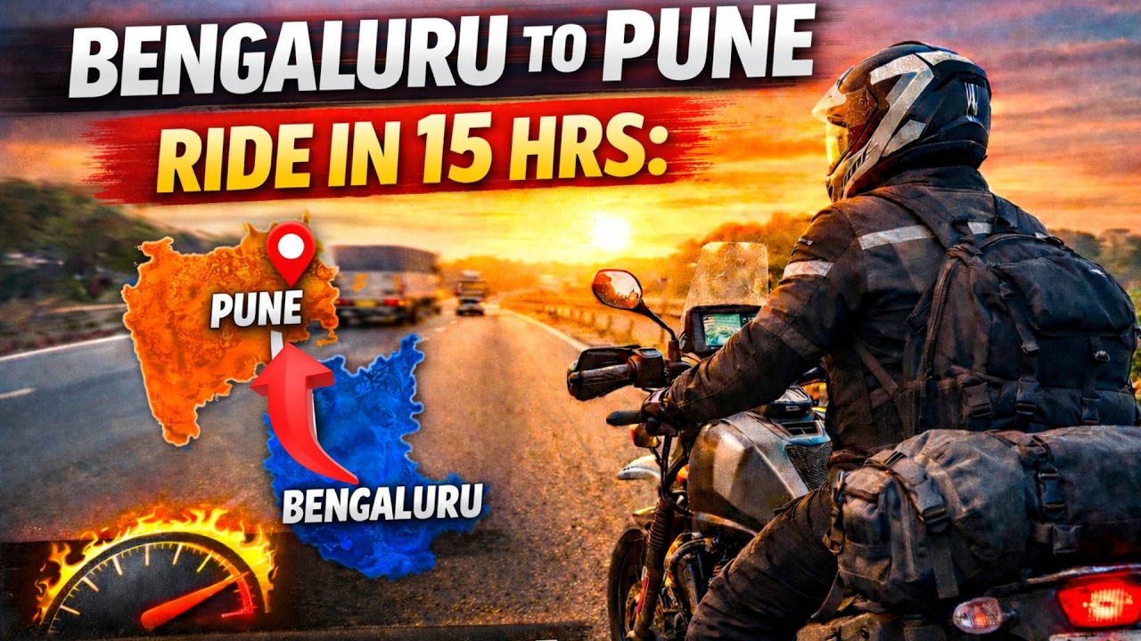 Can You Ride Bengaluru to Pune in 15 Hrs? My Extreme Bike Journey | Non-Stop Highway Ride Challenge