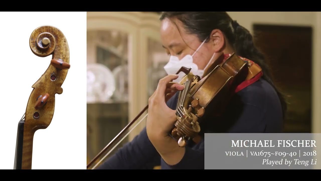 Michael Fischer 16 3/4" viola, 2018 / Teng Li, violist / at the Metzler Violin Shop
