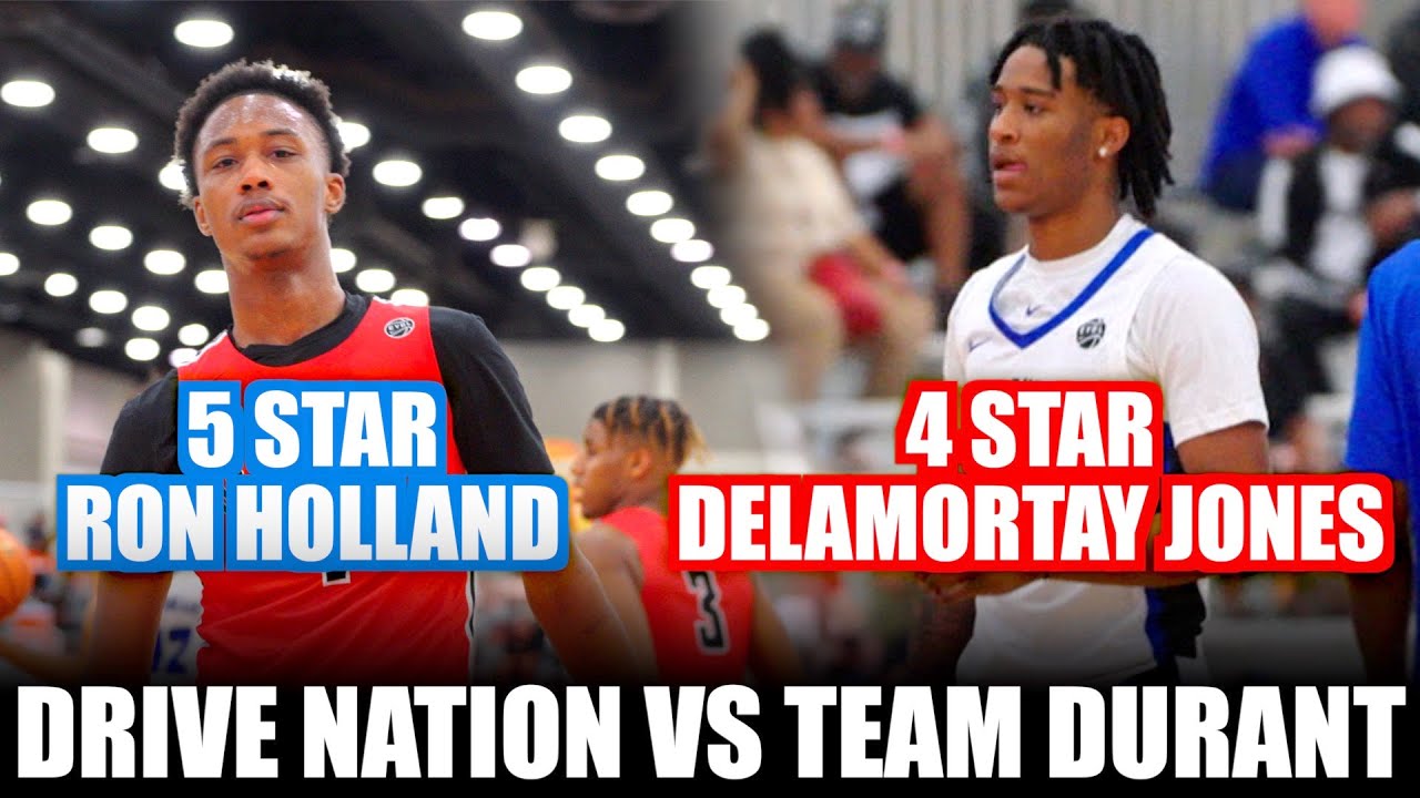 5 STAR RON HOLLAND VS DELAMORTRAY JONES DRIVE NATION EYB VS TEAM DURANT NIKE EYBL HIGHLIGHTS SESSION