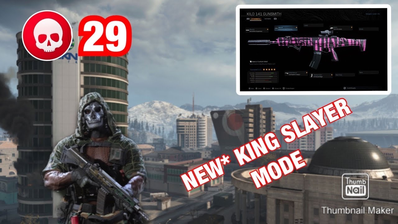 USING KILO AND MP5 IN NEW WARZONE GAME MODE KING SLAYER  !!!