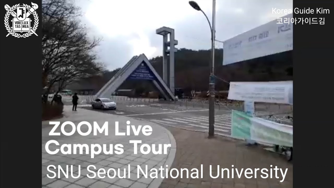 ZOOM Live Campus Tour SNU Seoul National University 서울대 Q&A Demo ...
