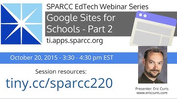 Google Sites for Schools - Part 2