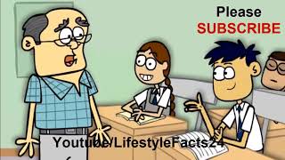 Bangla New Funny Jokes   Teacher VS Student   Bangla Funny Dubbing   Cartoon Video 2017 screenshot 3