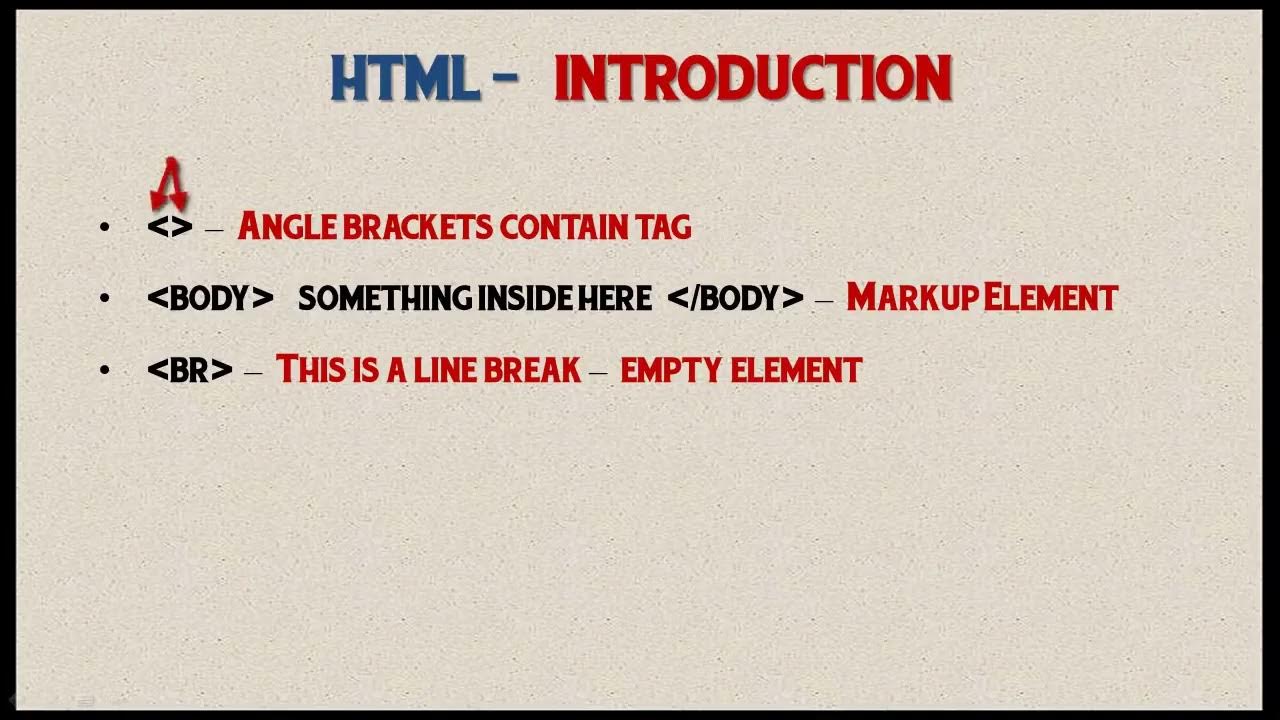 HTML(intro) - YouTube