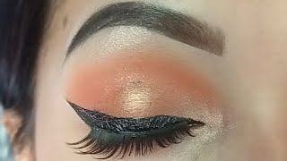 brown metallic eye makeup